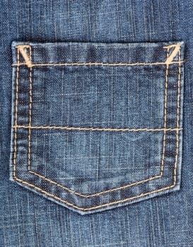classic jeans pocket close up