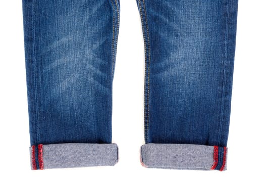 trendy jeans isolated on white