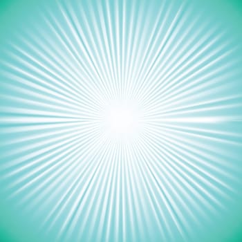 colorful illustration with green rays background  for your design