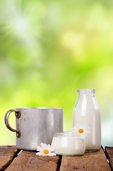Milk in the garden