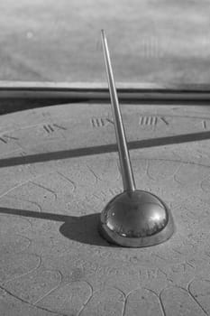 Ancient sundial  in park Kadriorg, Tallinn