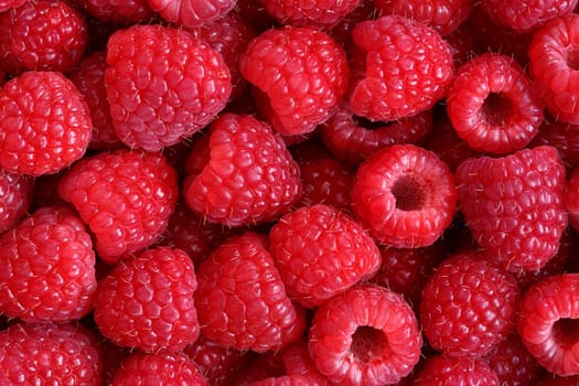 raspberries background