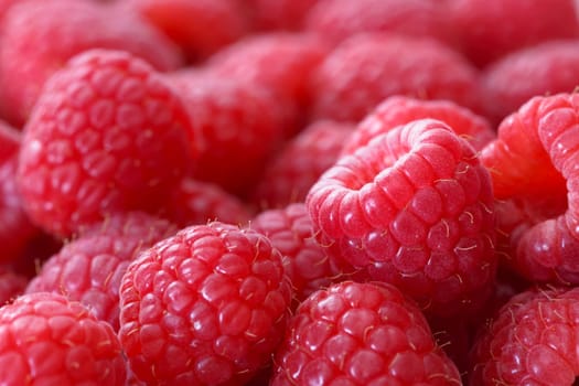 raspberries background