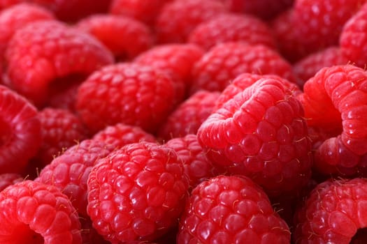 raspberries background