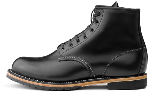 Black boots (clipping path) on white background