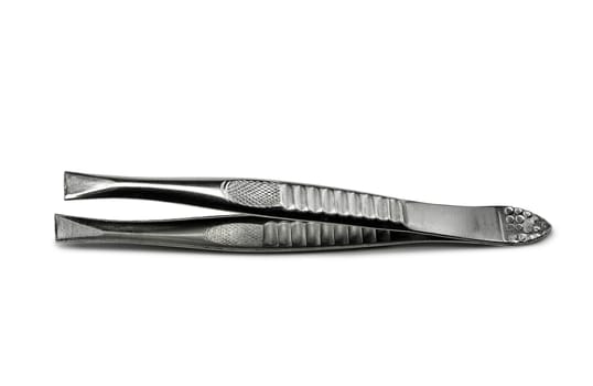 tweezers isolated on white background