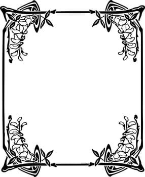 Decorative Art Nouveau Frame