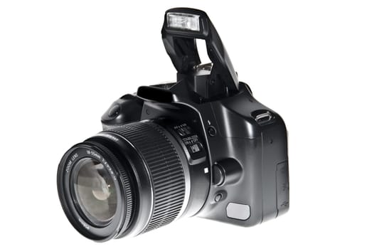 Dslr camera isolated on white