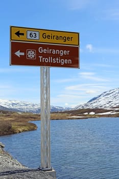 Road sign in Norway