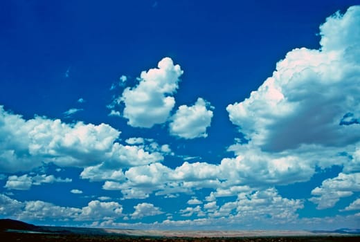 Clouds over landscape