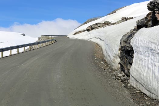 Road to Dalsnibba in Norway