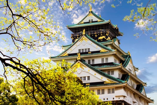 Osaka castle for adv or others purpose use