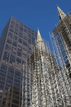 St. Patric s Cathedral under reconstruction (New York City)