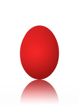 An easter egg illustration on a white background