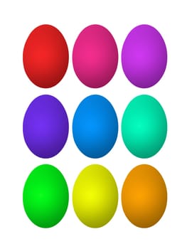 An easter egg illustration on a white background