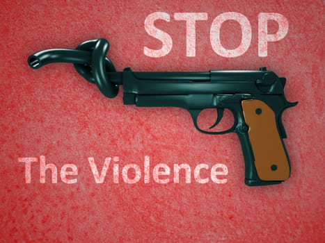 No gun violence symbol