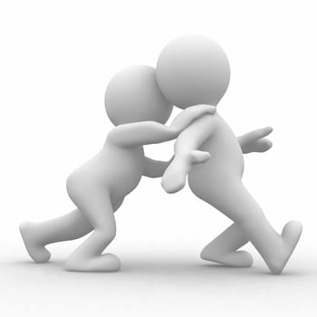 One person push an other