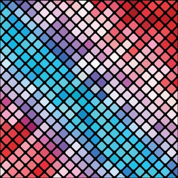 colorful illustration with  mosaic background  for your design