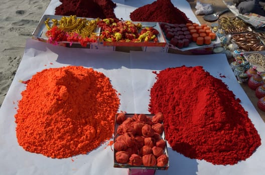 dusts in sale in a Indian market