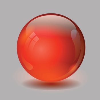 colorful illustration with red ball for your design