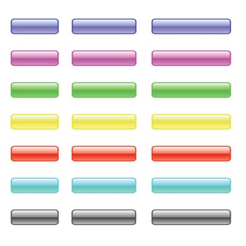 set of colorful glass buttons for your design