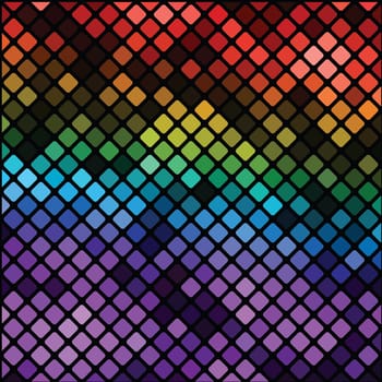 colorful illustration with  mosaic background  for your design
