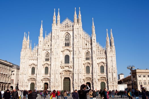View of the Duomo di Milano - Milan Cathedral, Italy