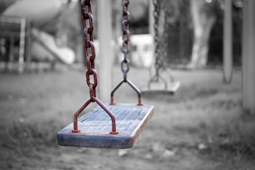 Swings, a playground for kids who like to play.