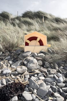a lifebuoy on the coast of kerry Ireland