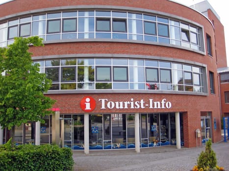 Tourist info building in Scharbeutz, Germany, Baltic Sea