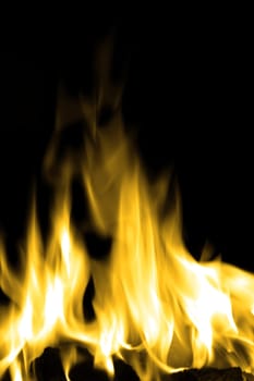 bright flames on an open fire that give that warm feeling