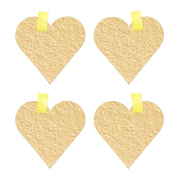 Paper on the wall for written communication in the workplace.