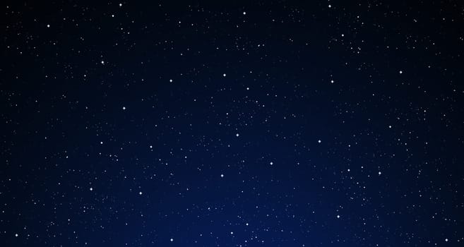 A starry night sky.