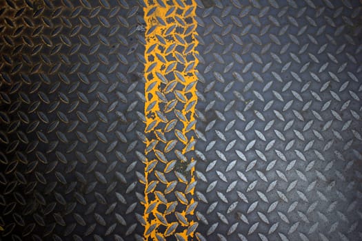 Metal background streets.