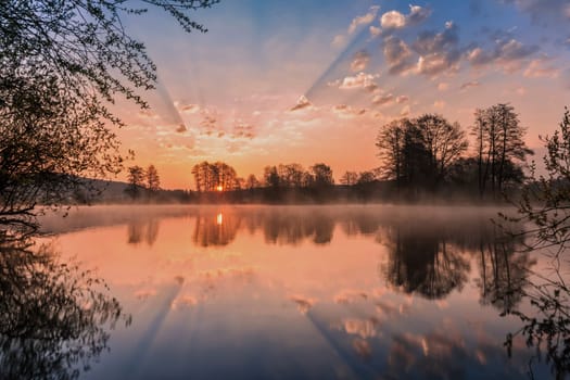 Sunrise at the lake