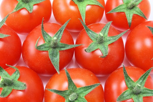 Baby tomatoes in a group