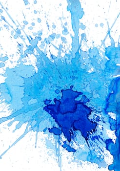 Blobs of splashes grunge on white background