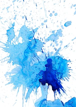 Blobs of splashes grunge on white background