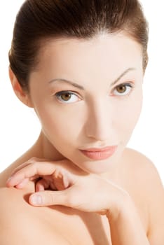 Beautiful spa woman, with healthy clean skin