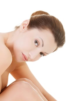 Beautiful spa woman, with healthy clean skin