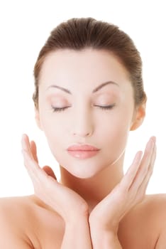 Beautiful spa woman, with healthy clean skin