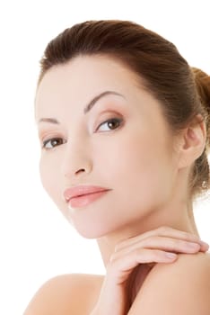 Beautiful spa woman, with healthy clean skin