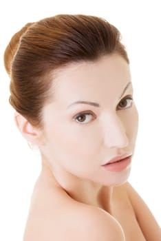 Beautiful spa woman, with healthy clean skin