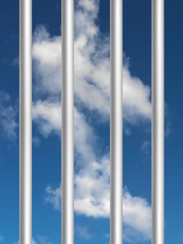 An abstract image of a prison cell