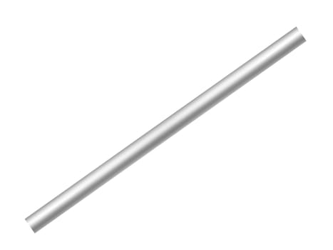 Metal bars isolated against a white background