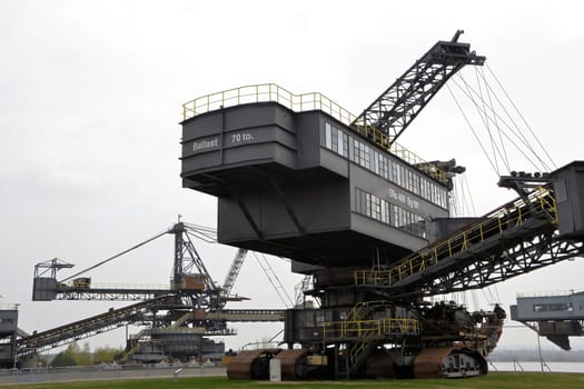Coal excavator in an open-cast mine