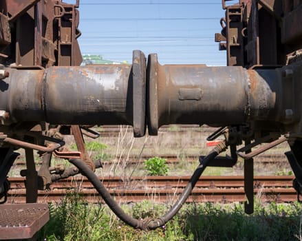 Bumper of an old freight train