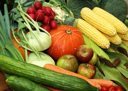 Healthy organic vegetables