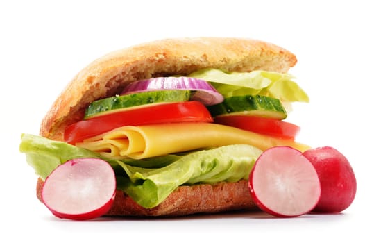 Sandwich isolated on white background