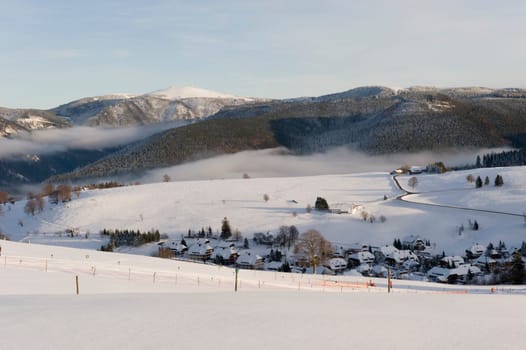 Winter landscape in the Black Forest
